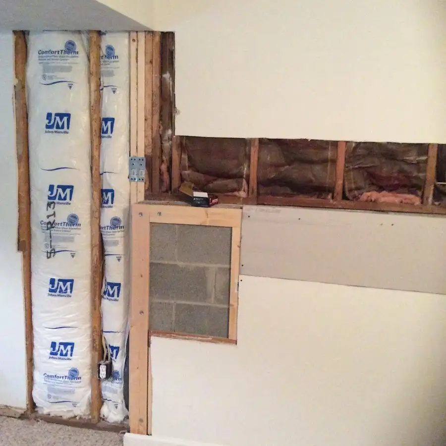 Wall insulation replacement during Contents Cleaning & Restoration in Broken Arrow